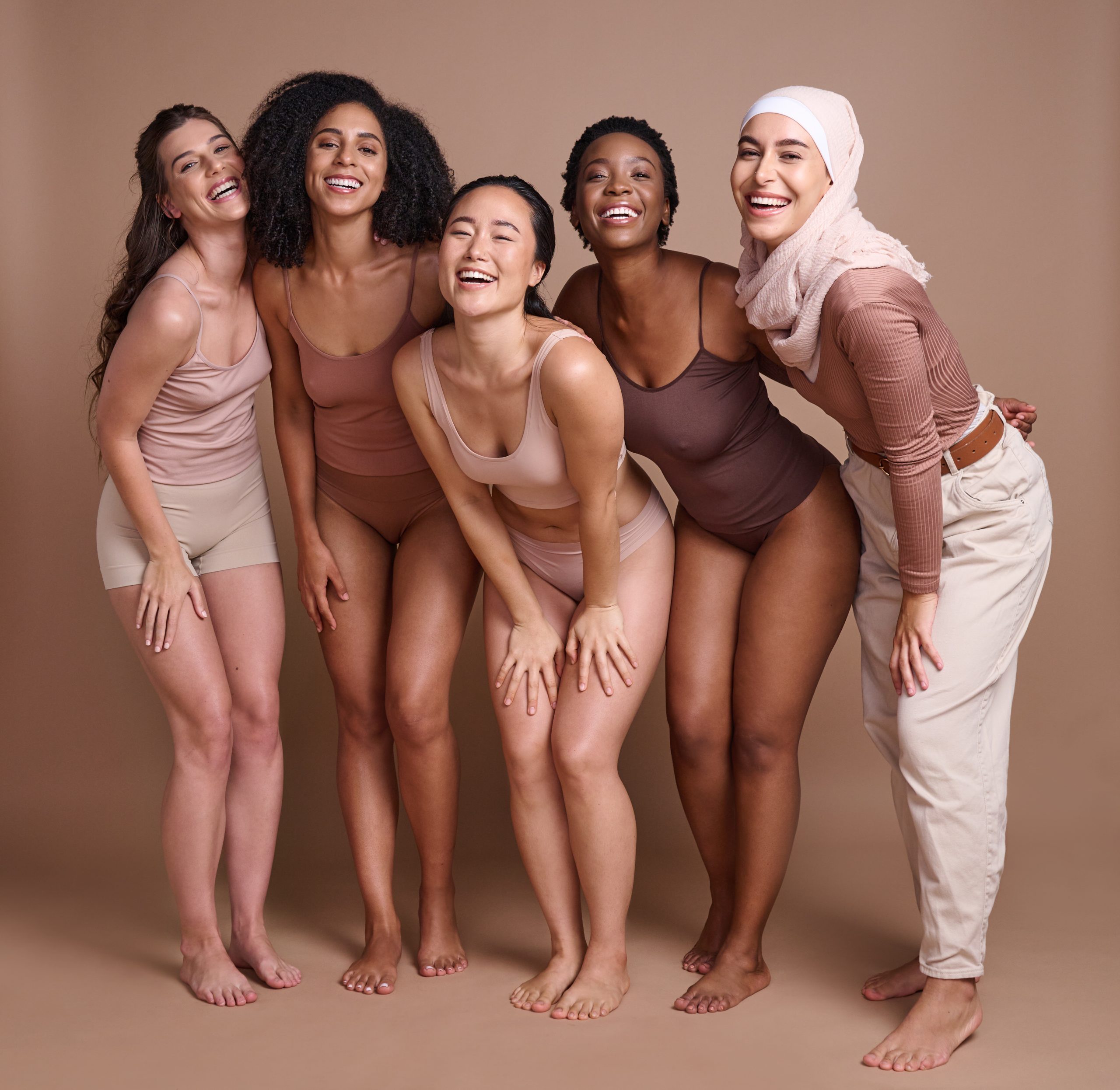 Diversity, women and beauty in studio for self love, global community and support, wellness and hea.